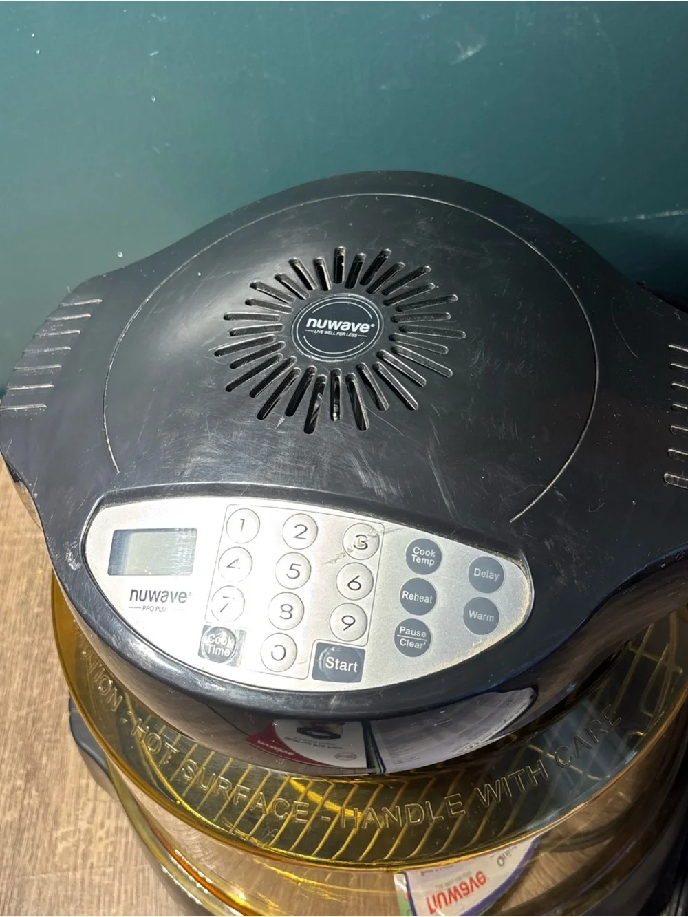 NuWave Pro Plus Infrared Convection Oven Black Amber Dome Model 20632